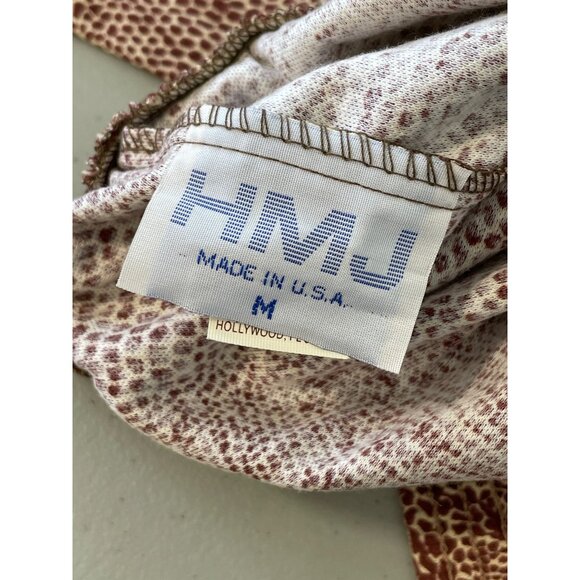 Vintage 90s HMJ Pleated Midi Skirt Size Medium Animal Print Deadstock NEW - Picture 5 of 8